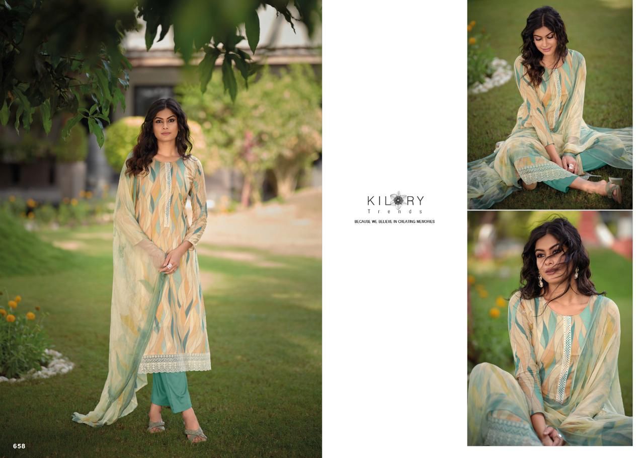 Sharon By Kilory 651-658 Cotton Salwar Suits Catalog